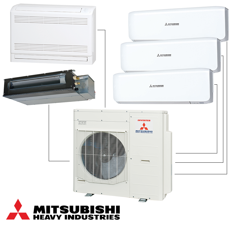 Външно тяло на мултисплит система Mitsubishi Heavy Industries SCM100ZS-W