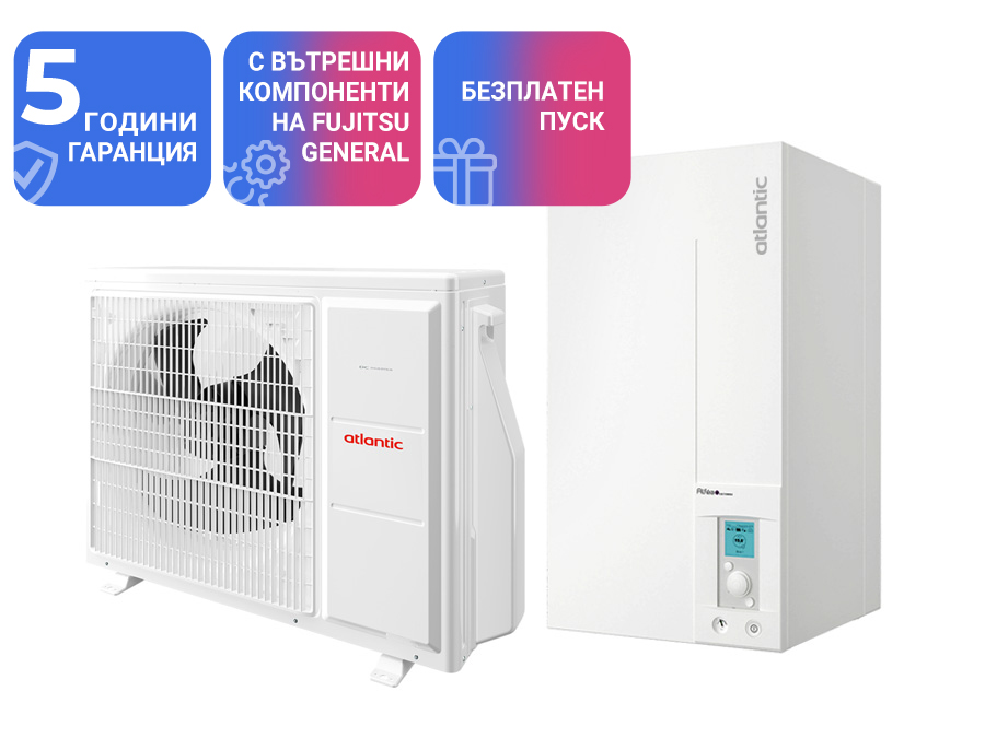 Термопомпа Atlantic ALFEA EXTENSA A.I. R32 10 Kw – отопление, охлаждане и БГВ