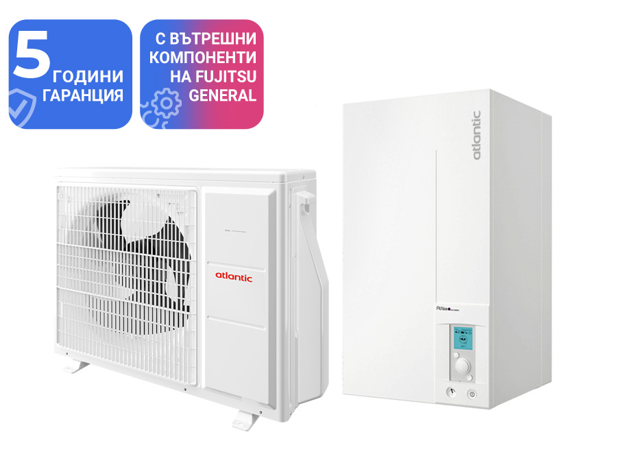 Термопомпа Atlantic ALFEA EXTENSA A.I. R32 8 Kw – отопление, охлаждане и БГВ