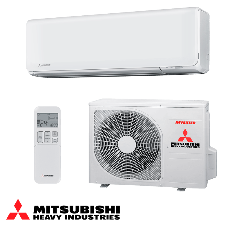 Инверторен климатик Mitsubishi Heavy Industries SRK 25 ZT-WF + SRC 25 ZT-W – бял