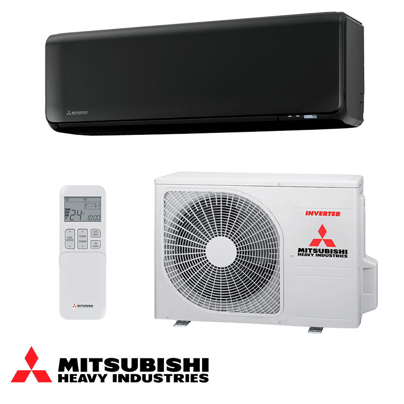 Инверторен климатик Mitsubishi Heavy Industries SRK 20 ZT-WFB + SRC 20 ZT-W – черен